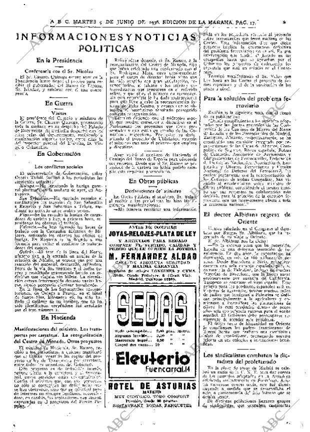 ABC MADRID 09-06-1936 página 17