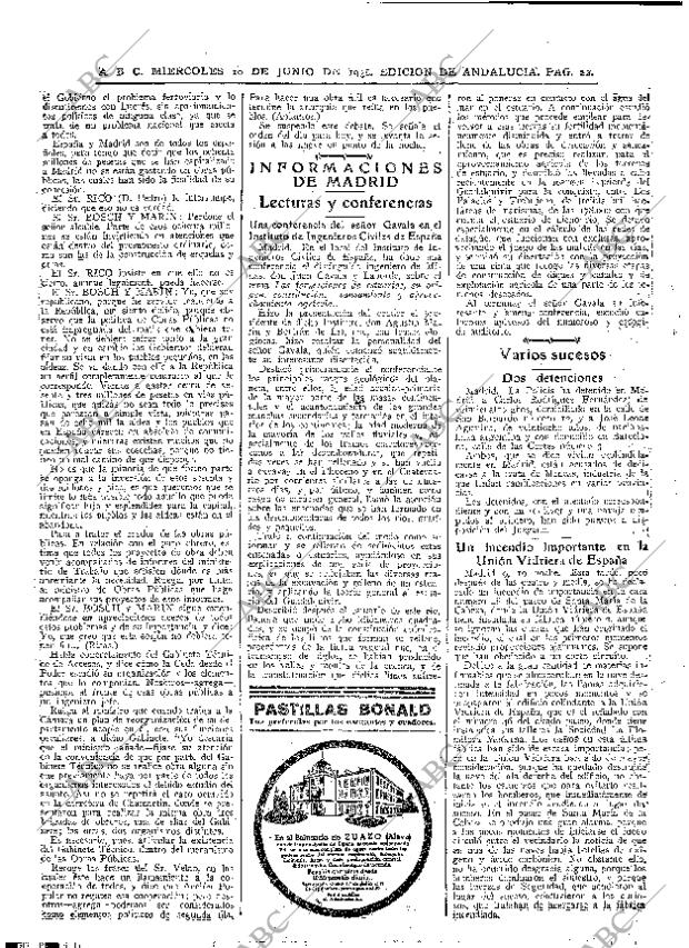 ABC SEVILLA 10-06-1936 página 22