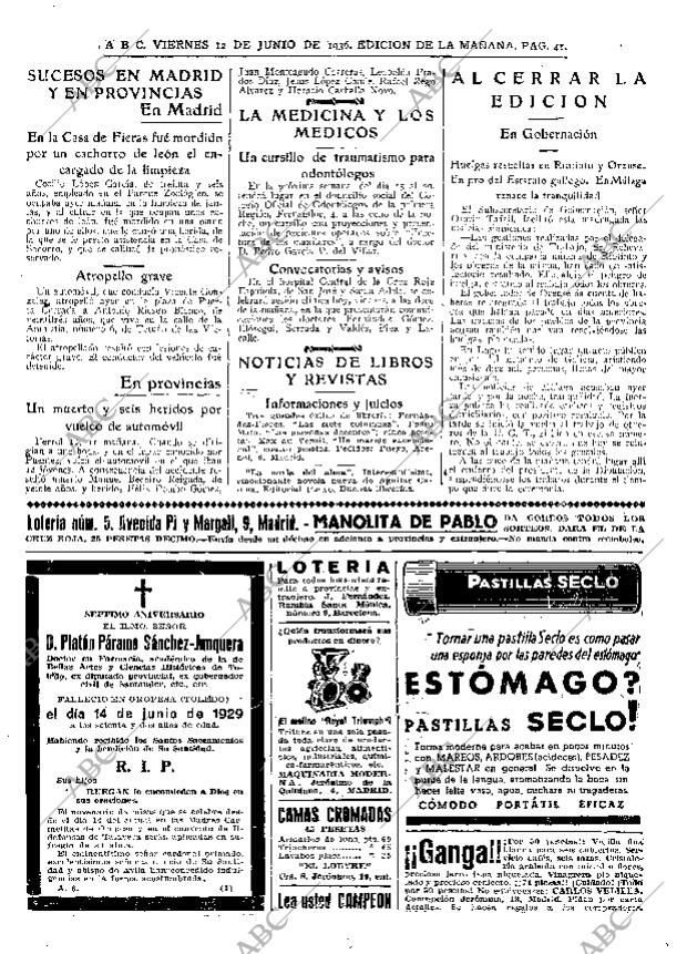 ABC MADRID 12-06-1936 página 41