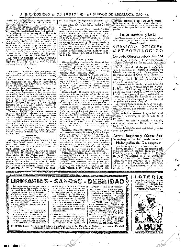 ABC SEVILLA 14-06-1936 página 50