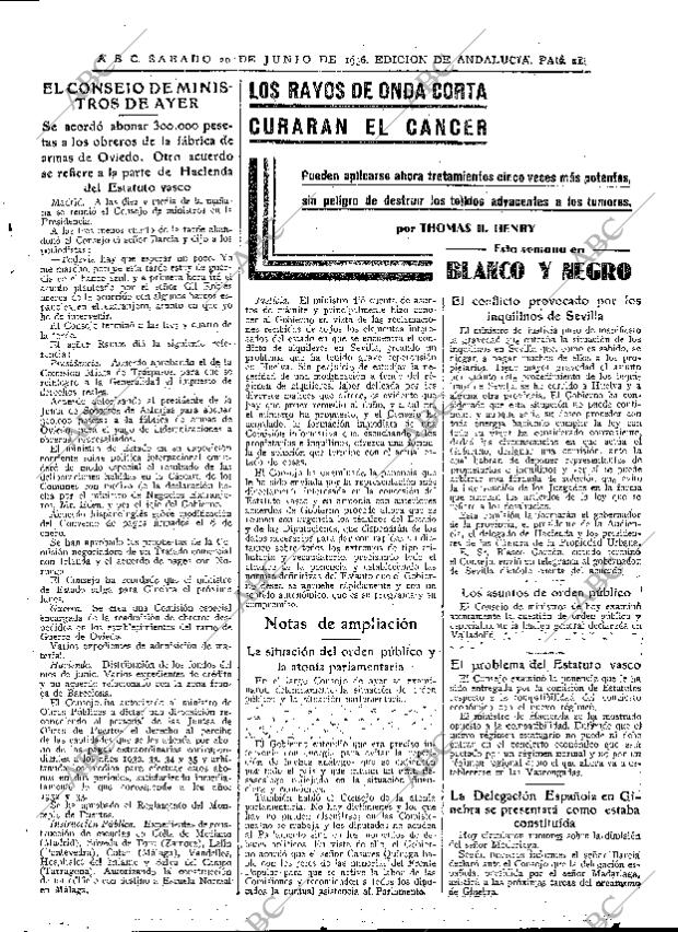 ABC SEVILLA 20-06-1936 página 21