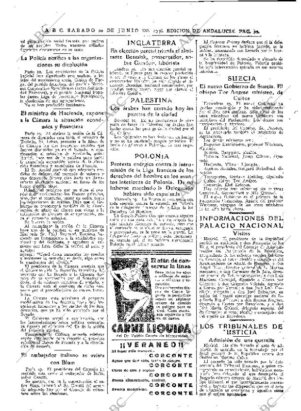 ABC SEVILLA 20-06-1936 página 32