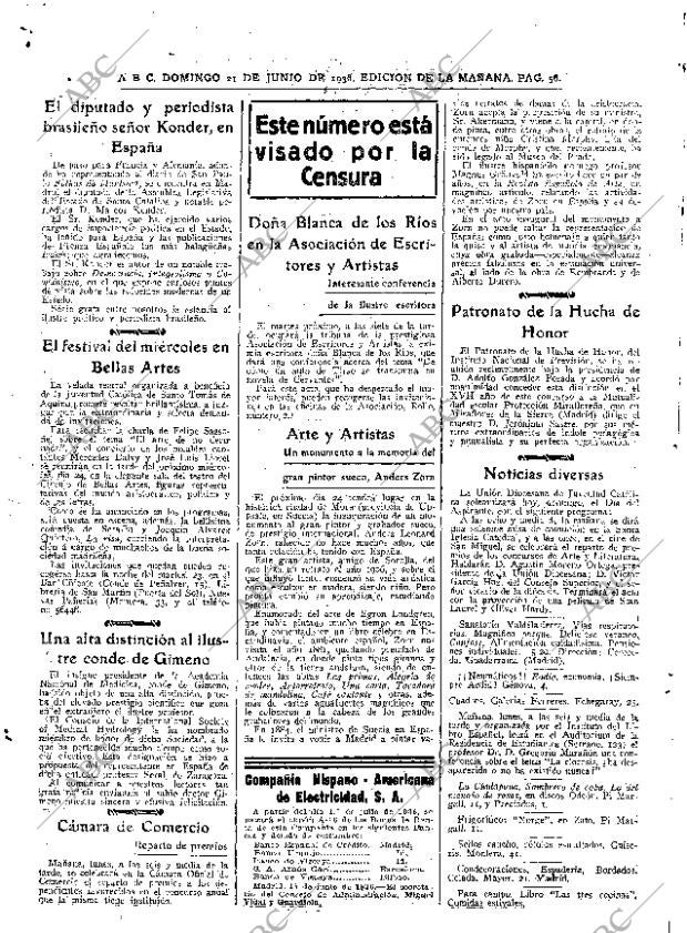 ABC MADRID 21-06-1936 página 54