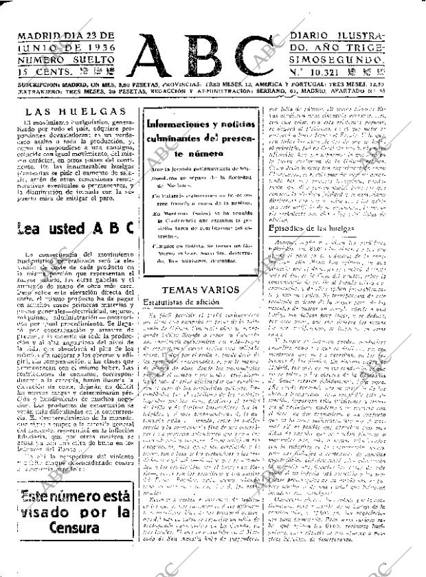 ABC MADRID 23-06-1936 página 15