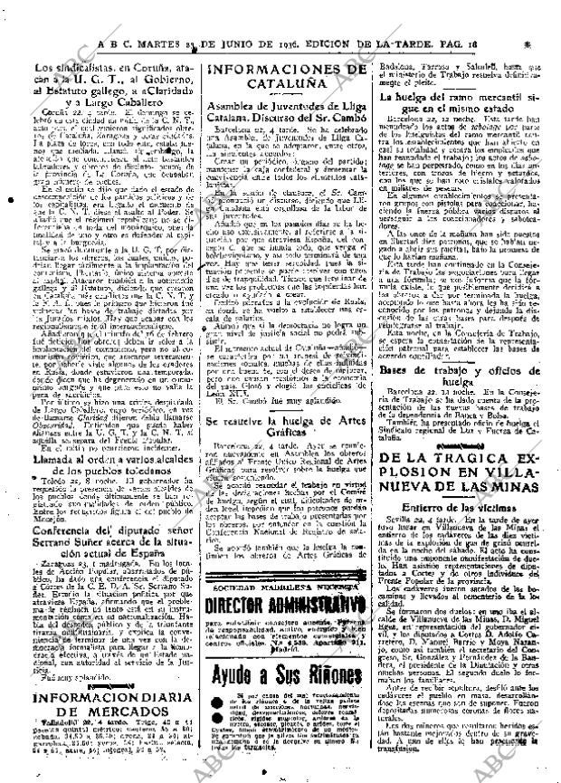 ABC MADRID 23-06-1936 página 18