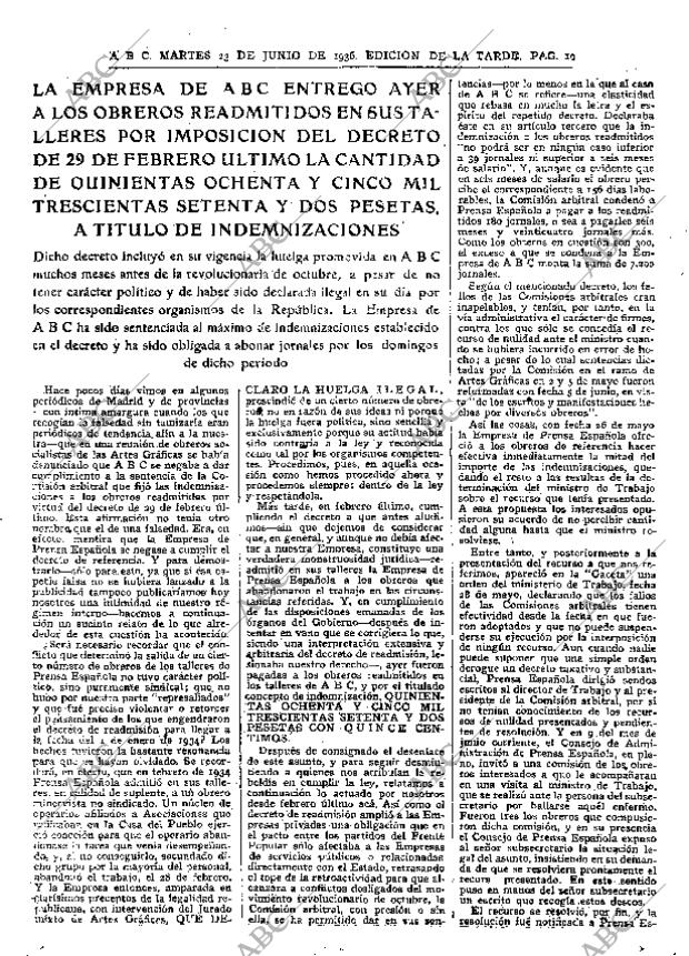 ABC MADRID 23-06-1936 página 19