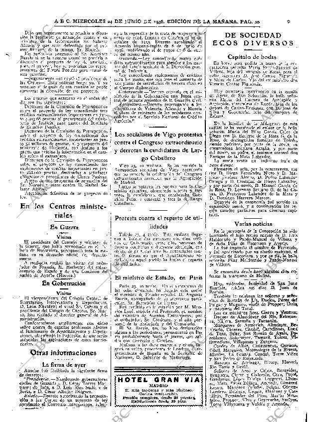 ABC MADRID 24-06-1936 página 20