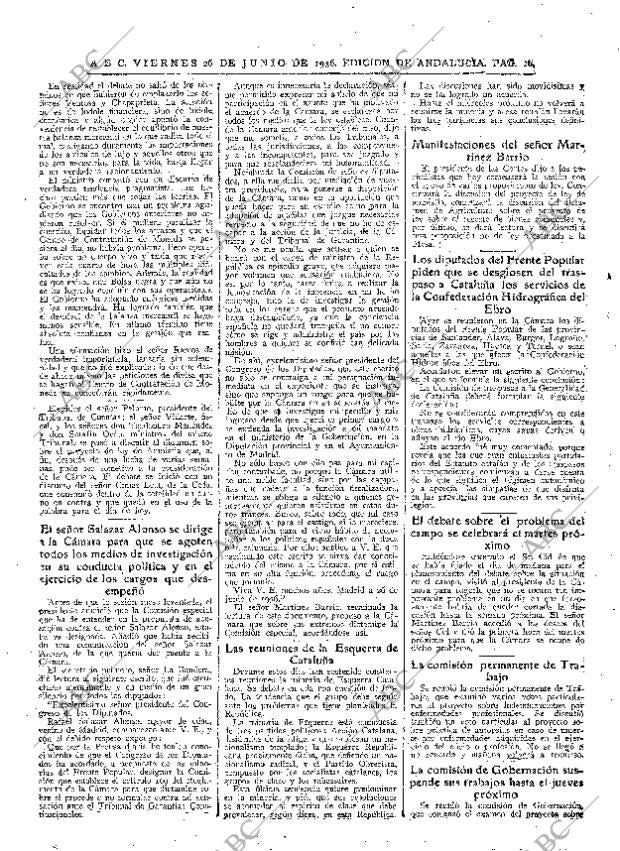 ABC SEVILLA 26-06-1936 página 16