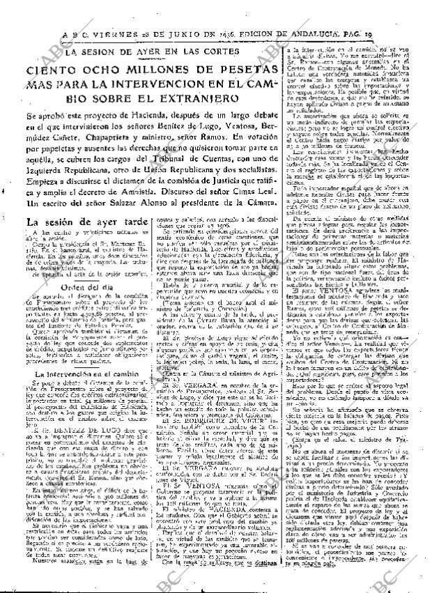 ABC SEVILLA 26-06-1936 página 19