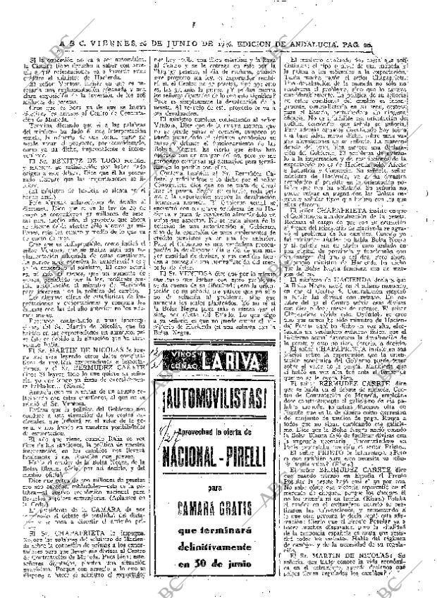 ABC SEVILLA 26-06-1936 página 20