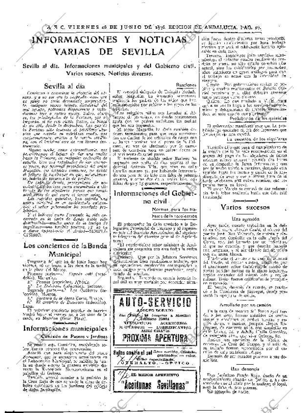 ABC SEVILLA 26-06-1936 página 27