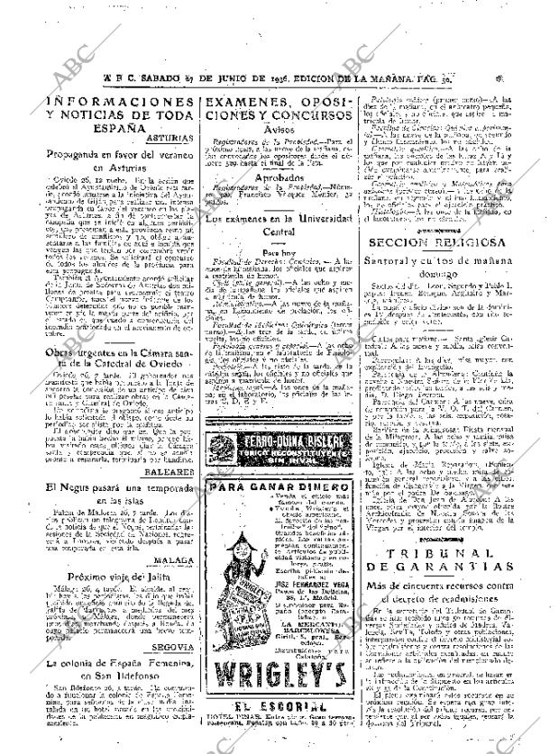 ABC MADRID 27-06-1936 página 30