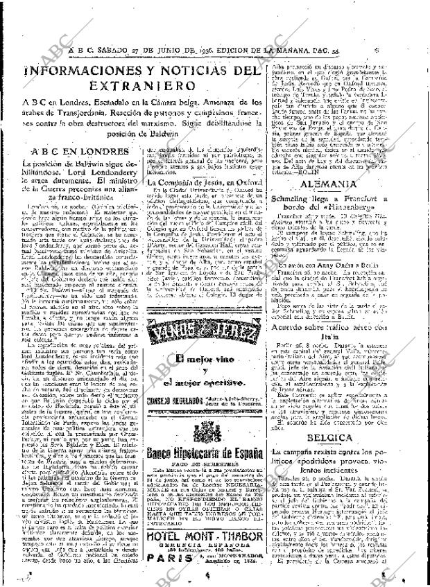 ABC MADRID 27-06-1936 página 35