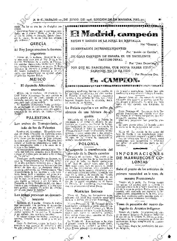 ABC MADRID 27-06-1936 página 37