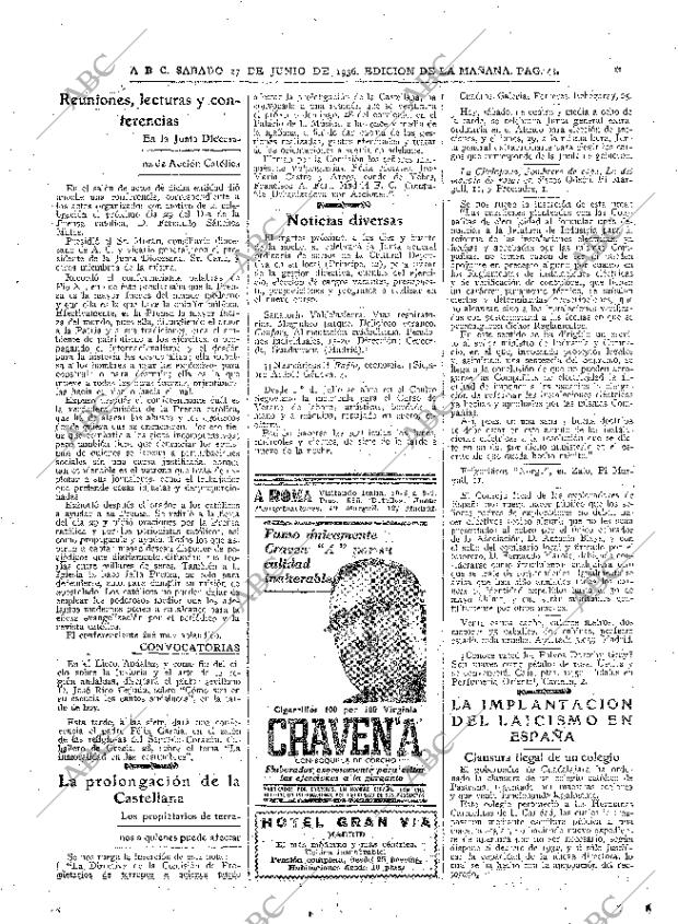 ABC MADRID 27-06-1936 página 41