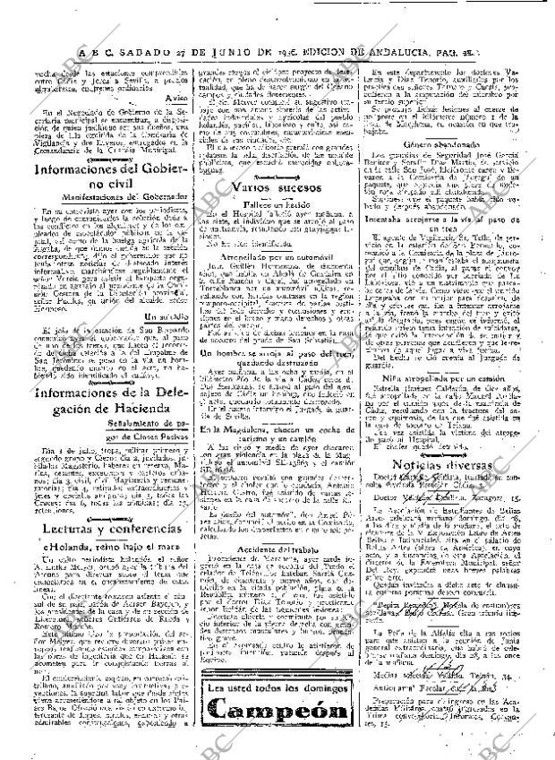 ABC SEVILLA 27-06-1936 página 28