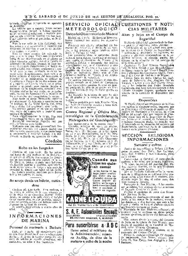 ABC SEVILLA 27-06-1936 página 30