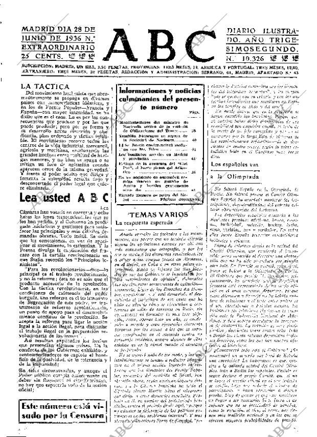 ABC MADRID 28-06-1936 página 33