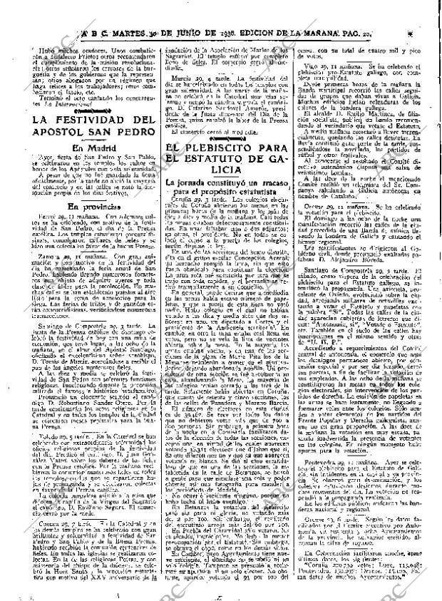 ABC MADRID 30-06-1936 página 20