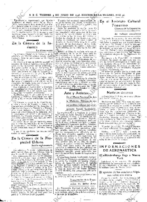 ABC MADRID 03-07-1936 página 36