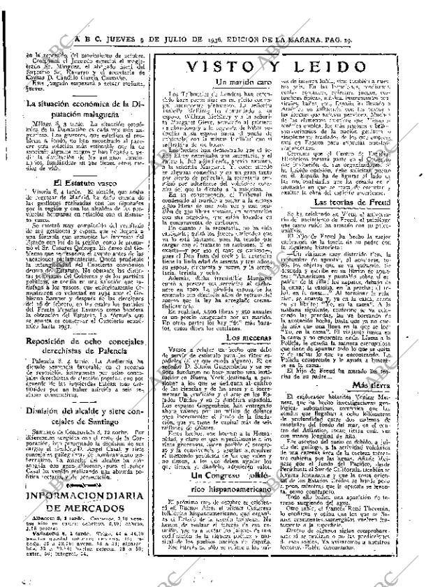 ABC MADRID 09-07-1936 página 19