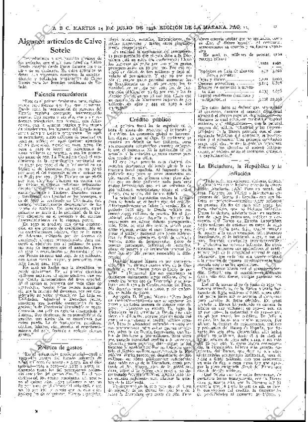 ABC MADRID 14-07-1936 página 11