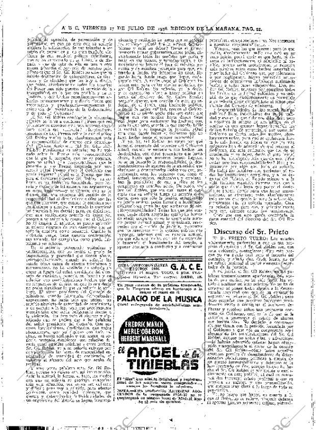ABC MADRID 17-07-1936 página 22