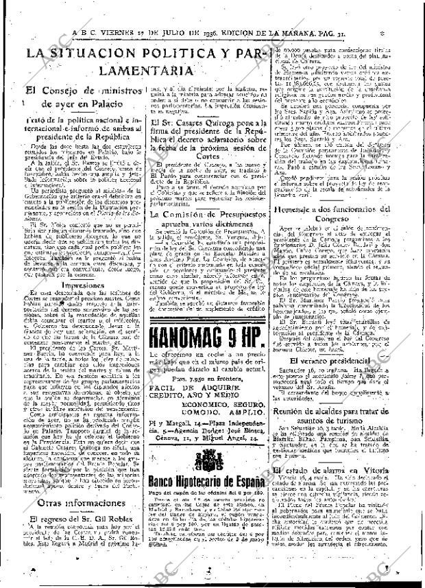 ABC MADRID 17-07-1936 página 31