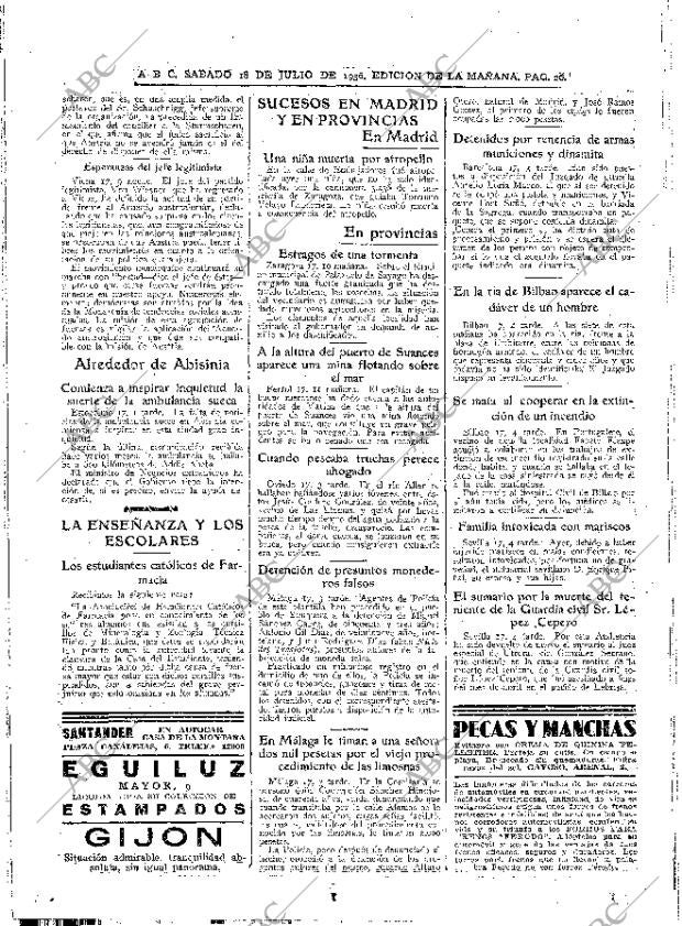 ABC MADRID 18-07-1936 página 26