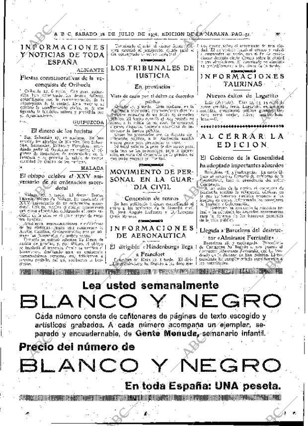 ABC MADRID 18-07-1936 página 31