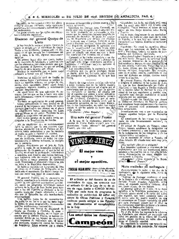 ABC SEVILLA 22-07-1936 página 6