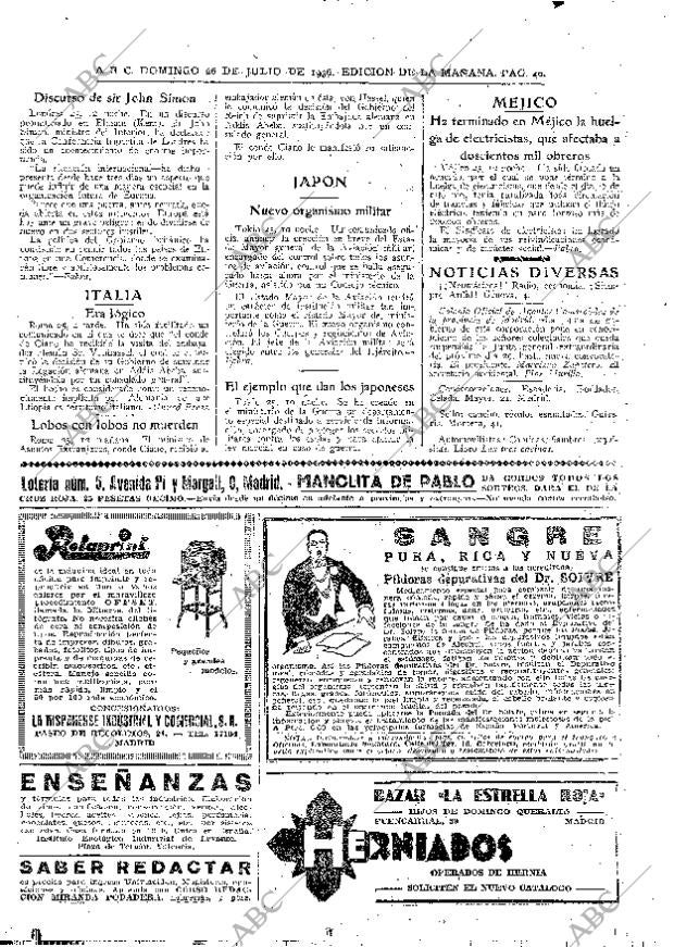 ABC MADRID 26-07-1936 página 40