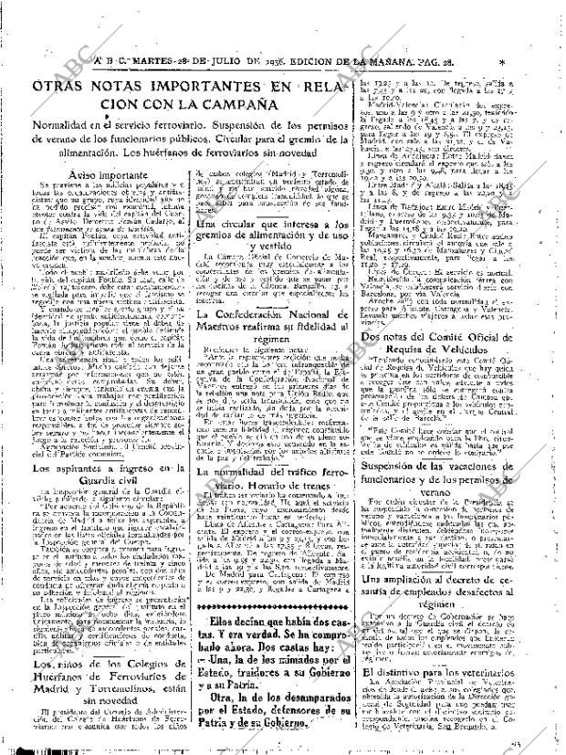 ABC MADRID 28-07-1936 página 28