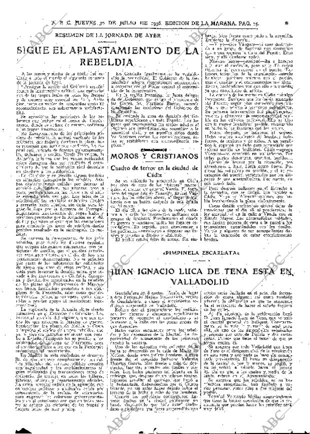 ABC MADRID 30-07-1936 página 25