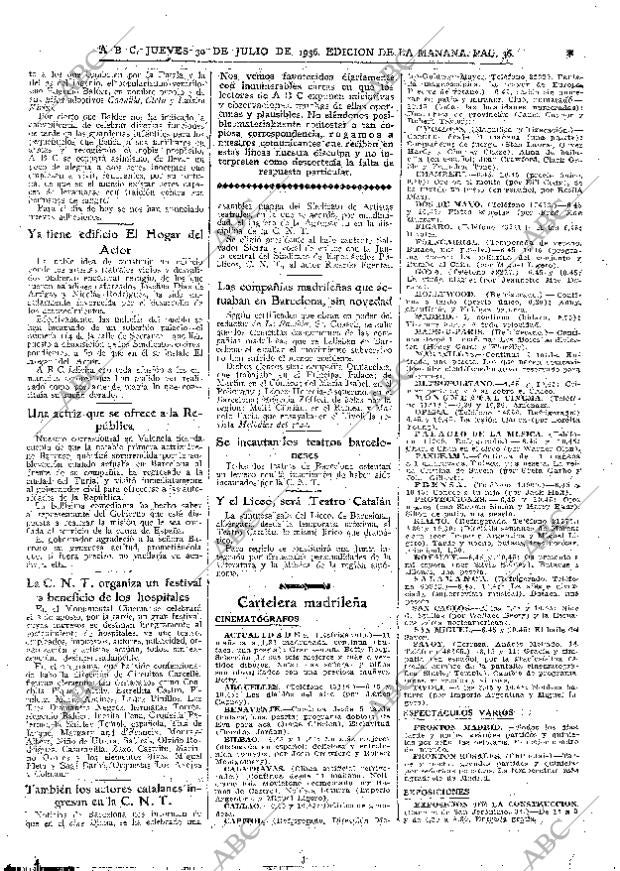 ABC MADRID 30-07-1936 página 36