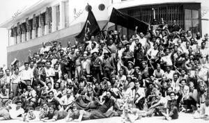 Milicianos de Cataluña, Llegados A Valencia A bordo del almirante Miranda, antes...