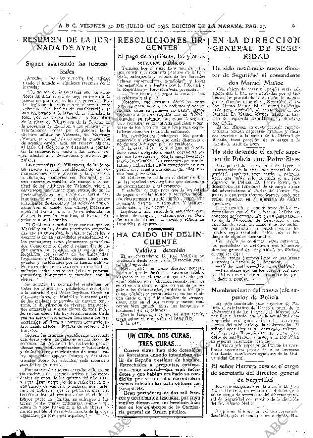 ABC MADRID 31-07-1936 página 27