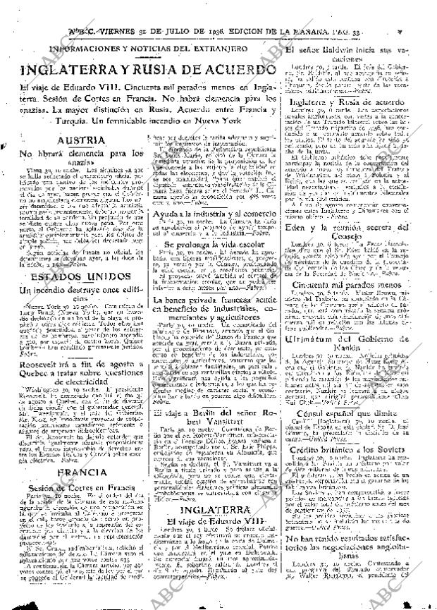 ABC MADRID 31-07-1936 página 33