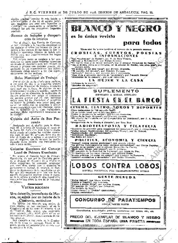 ABC SEVILLA 31-07-1936 página 11