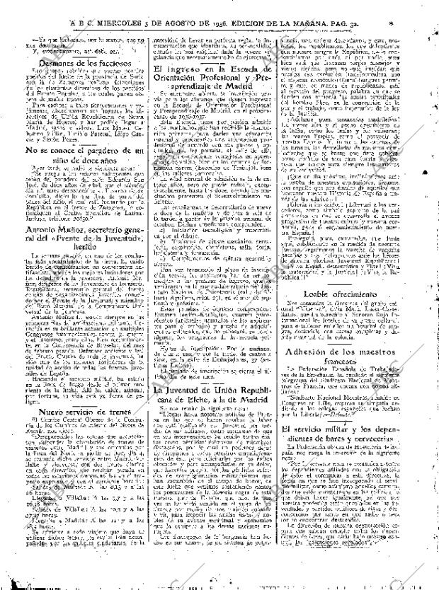 ABC MADRID 05-08-1936 página 32