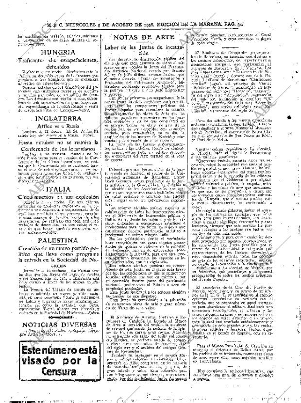 ABC MADRID 05-08-1936 página 34