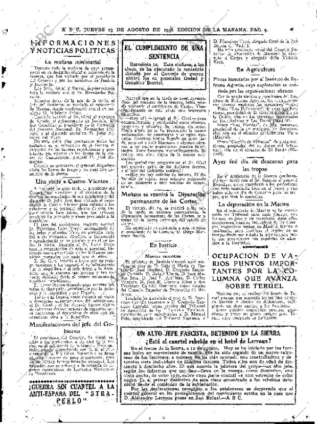 ABC MADRID 13-08-1936 página 9