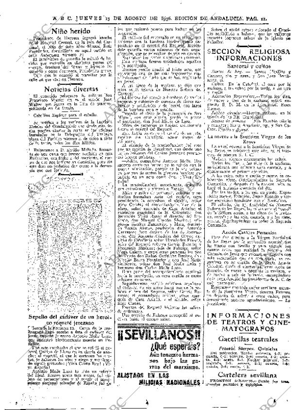 ABC SEVILLA 13-08-1936 página 11