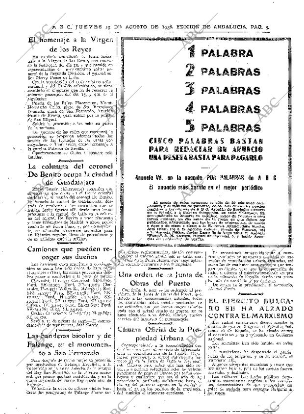 ABC SEVILLA 13-08-1936 página 5