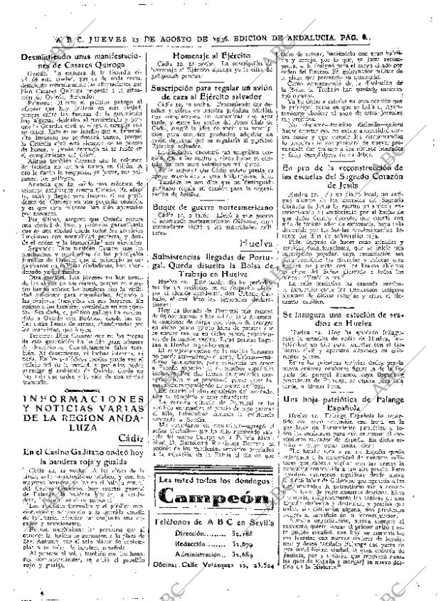 ABC SEVILLA 13-08-1936 página 8