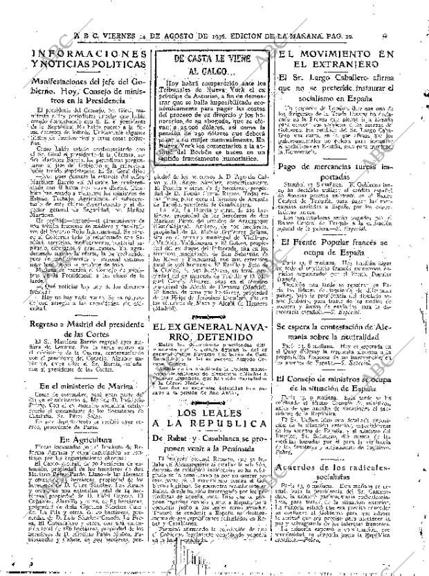 ABC MADRID 14-08-1936 página 10