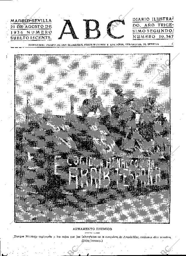 ABC SEVILLA 21-08-1936 página 1