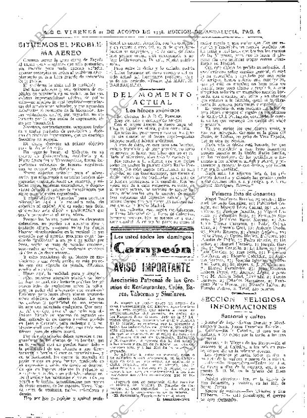ABC SEVILLA 21-08-1936 página 6