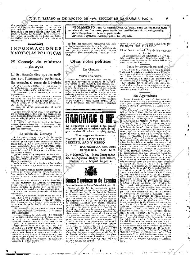 ABC MADRID 22-08-1936 página 8