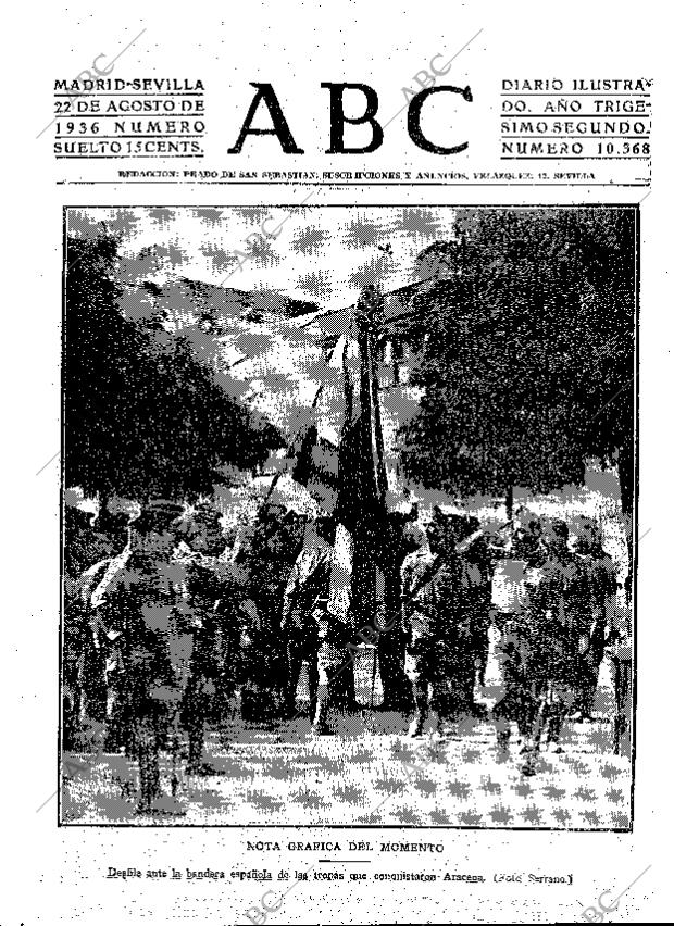 ABC SEVILLA 22-08-1936 página 1